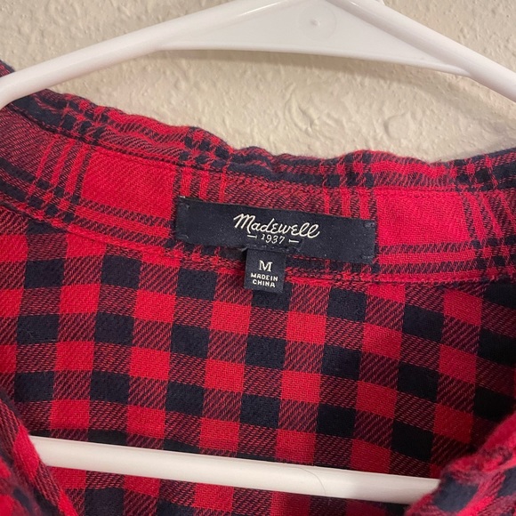 Madewell flannel top - Picture 3 of 4